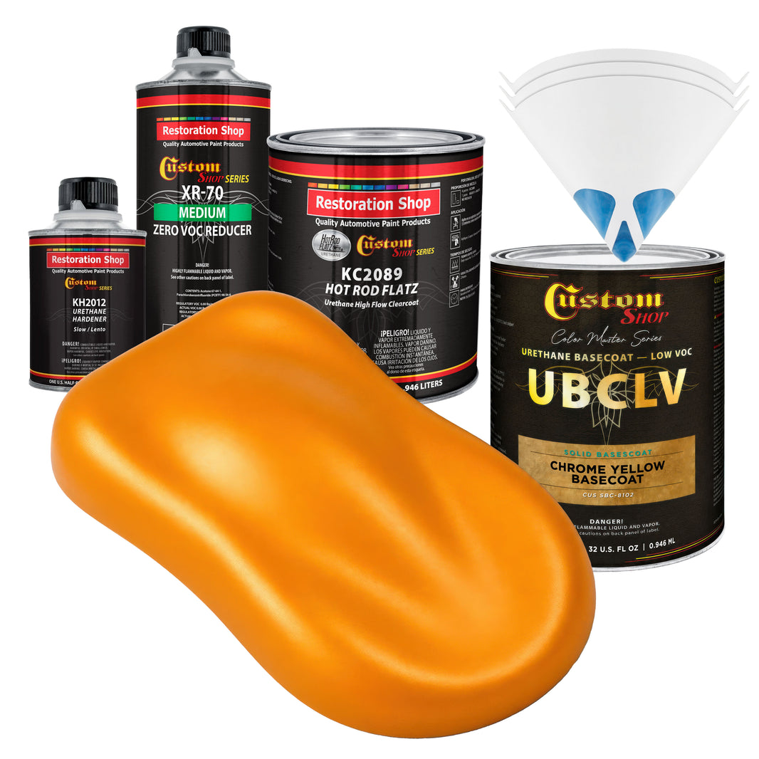 SBC Solid Basecoat - Chrome Yellow Basecoat- Quart Matte Kit