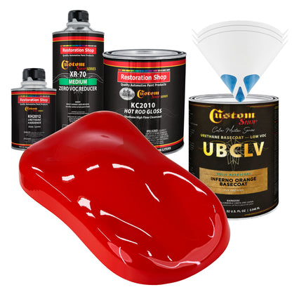SBC Solid Basecoat - Inferno Orange Basecoat- Quart Gloss Kit