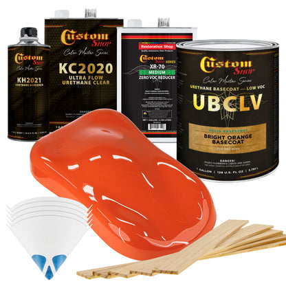 SBC Solid Basecoat - Bright Orange Basecoat- Gallon Ultra Flow Kit