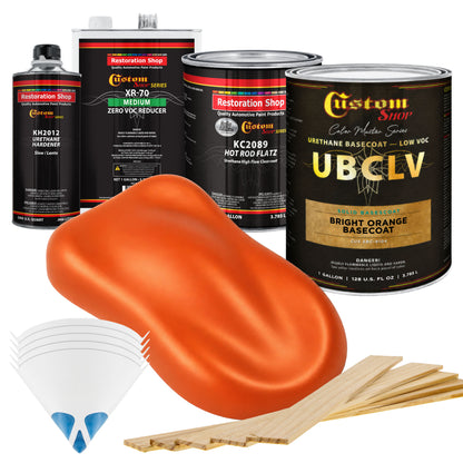 SBC Solid Basecoat - Bright Orange Basecoat- Gallon Matte Kit