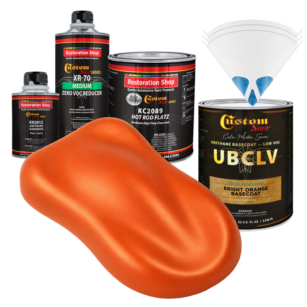 SBC Solid Basecoat - Bright Orange Basecoat- Quart Matte Kit
