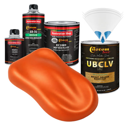 SBC Solid Basecoat - Bright Orange Basecoat- Quart Matte Kit