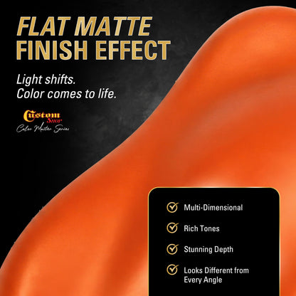 SBC Solid Basecoat - Bright Orange Basecoat- Quart Matte Kit