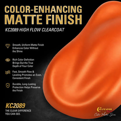 SBC Solid Basecoat - Bright Orange Basecoat- Quart Matte Kit