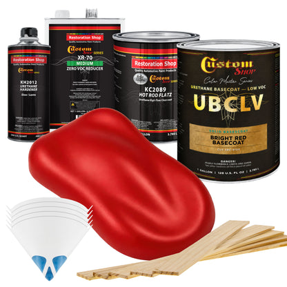 SBC Solid Basecoat - Bright Red Basecoat- Gallon Matte Kit