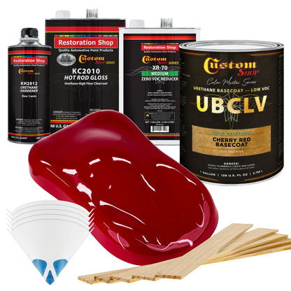 SBC Solid Basecoat - Cherry Red Basecoat- Gallon Gloss Kit