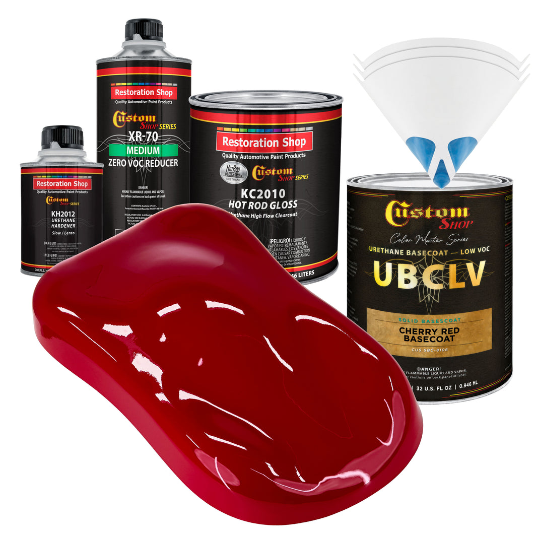 SBC Solid Basecoat - Cherry Red Basecoat- Quart Gloss Kit