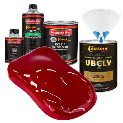 SBC Solid Basecoat - Cherry Red Basecoat- Quart Gloss Kit