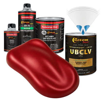 SBC Solid Basecoat - Cherry Red Basecoat- Quart Matte Kit