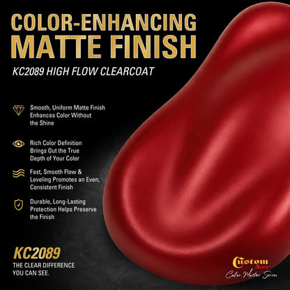 SBC Solid Basecoat - Cherry Red Basecoat- Quart Matte Kit