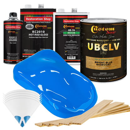 SBC Solid Basecoat - Bright Blue Basecoat- Gallon Gloss Kit