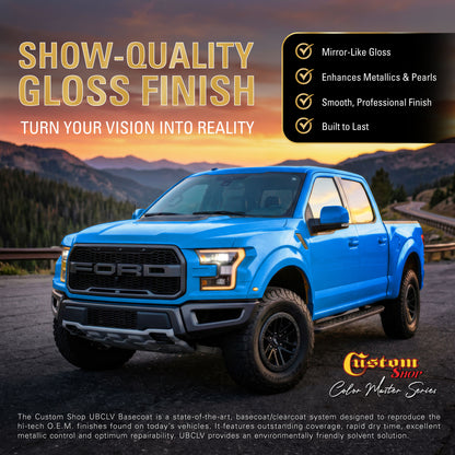 SBC Solid Basecoat - Bright Blue Basecoat- Gallon Gloss Kit