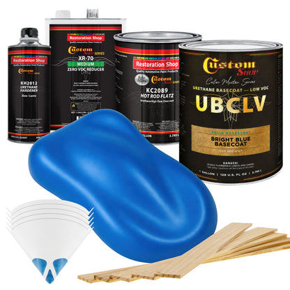 SBC Solid Basecoat - Bright Blue Basecoat- Gallon Matte Kit