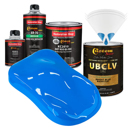 SBC Solid Basecoat - Bright Blue Basecoat- Quart Gloss Kit