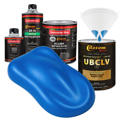 SBC Solid Basecoat - Bright Blue Basecoat- Quart Matte Kit