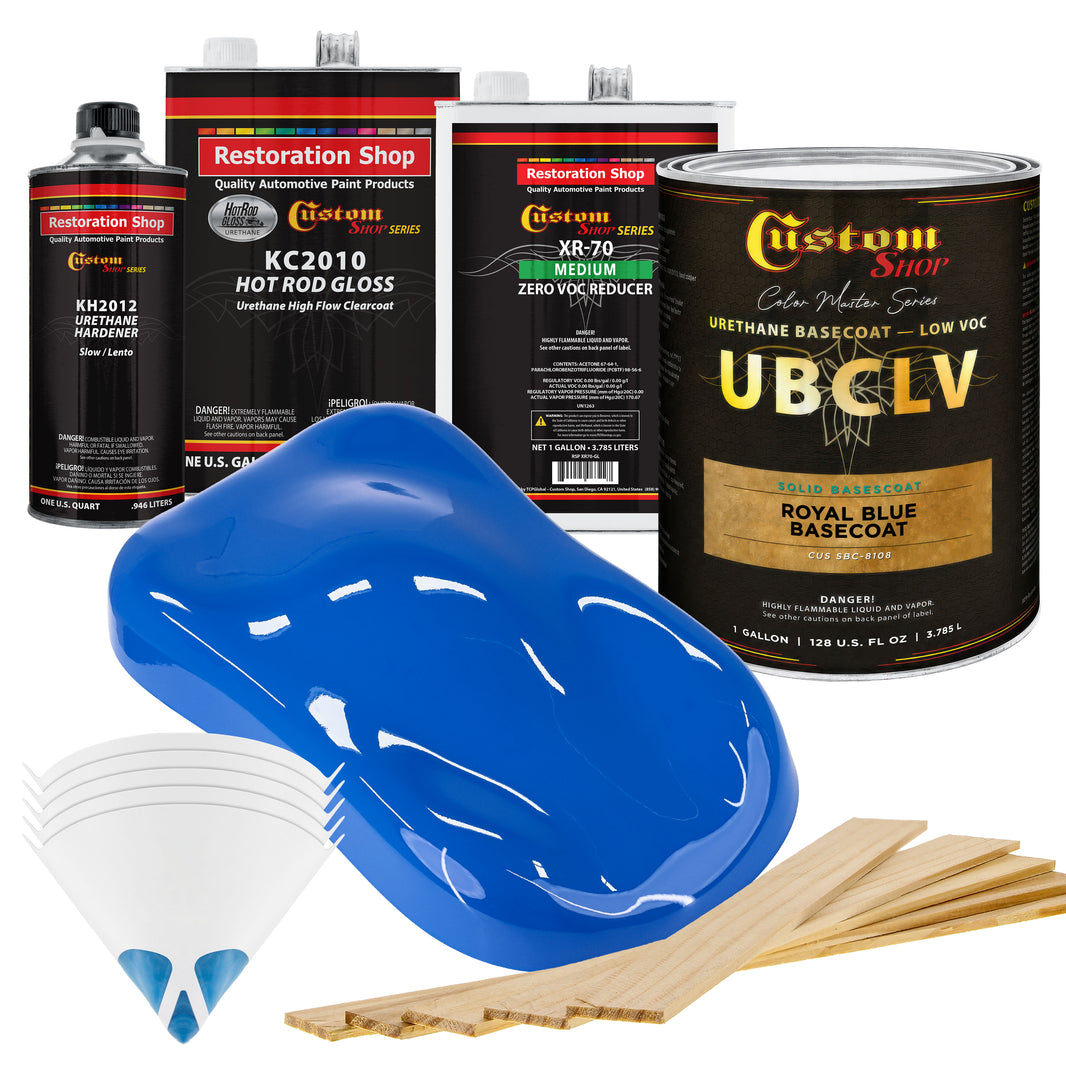 SBC Solid Basecoat - Royal Blue Basecoat- Gallon Gloss Kit