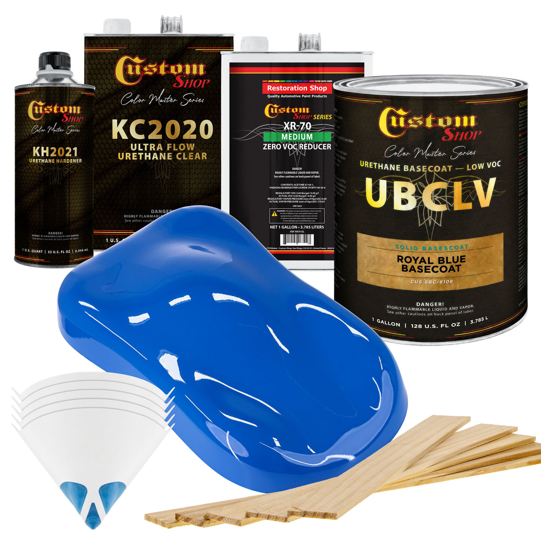 SBC Solid Basecoat - Royal Blue Basecoat- Gallon Ultra Flow Kit