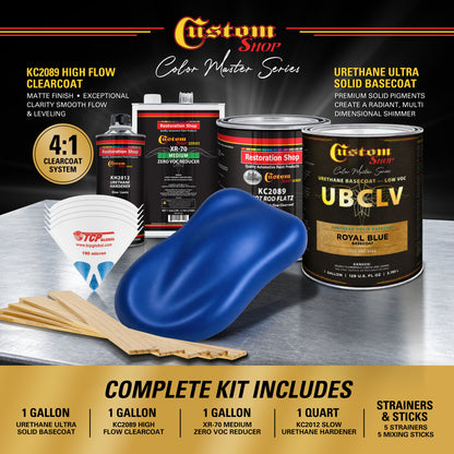 SBC Solid Basecoat - Royal Blue Basecoat- Gallon Matte Kit