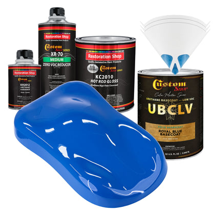 SBC Solid Basecoat - Royal Blue Basecoat- Quart Gloss Kit
