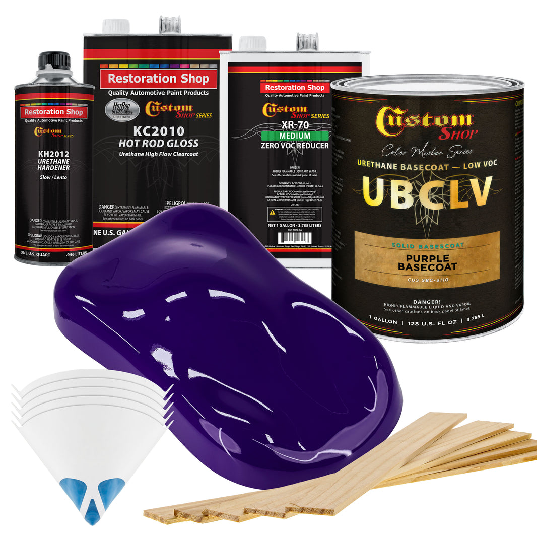 SBC Solid Basecoat - Purple Basecoat- Gallon Gloss Kit