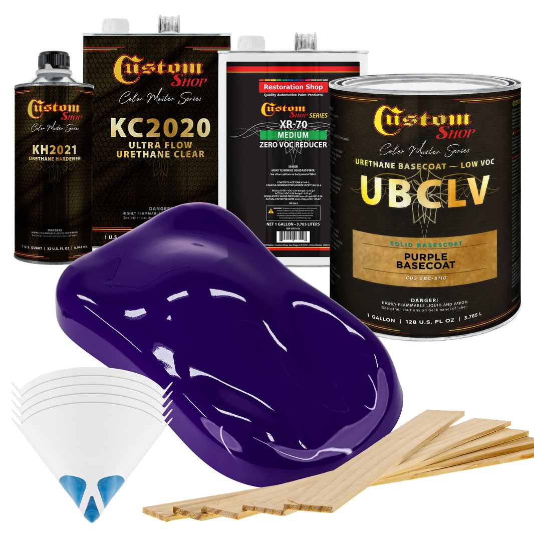 SBC Solid Basecoat - Purple Basecoat- Gallon Ultra Flow Kit