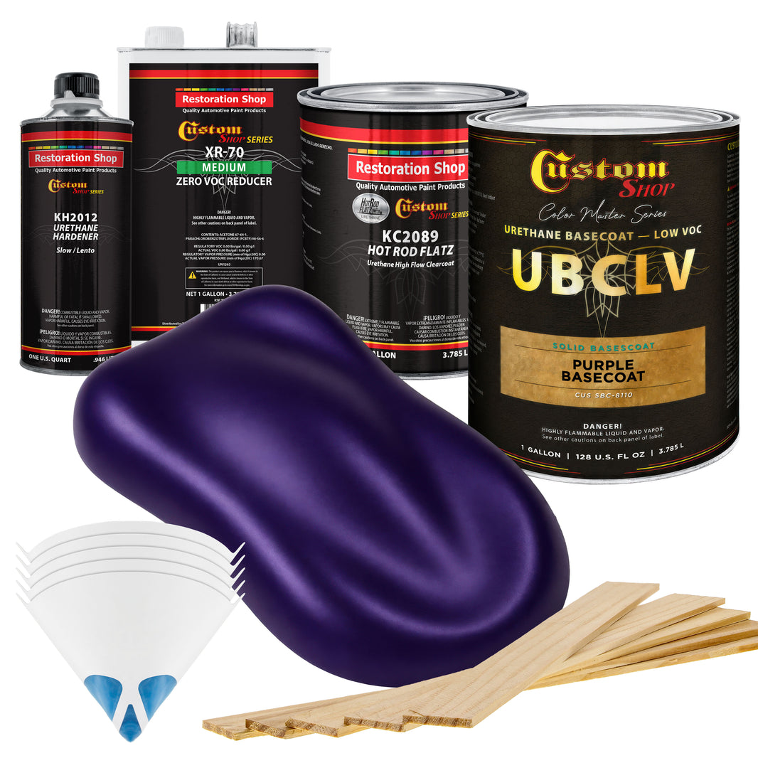 SBC Solid Basecoat - Purple Basecoat- Gallon Matte Kit