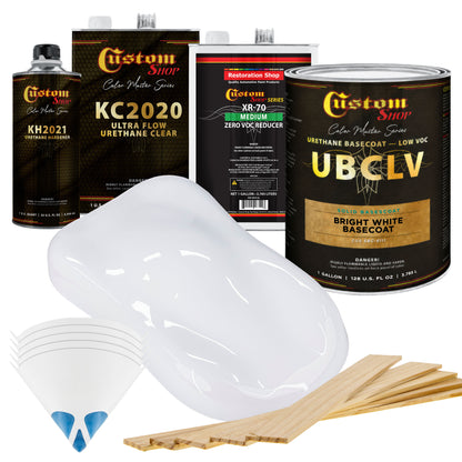 SBC Solid Basecoat - Bright White Basecoat- Gallon Ultra Flow Kit