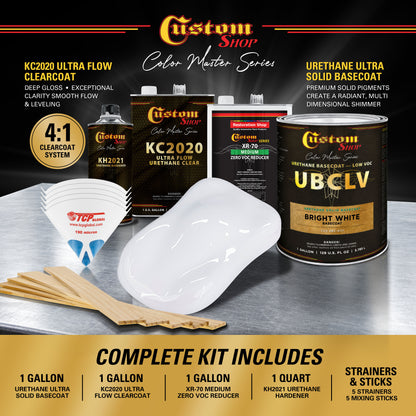 SBC Solid Basecoat - Bright White Basecoat- Gallon Ultra Flow Kit