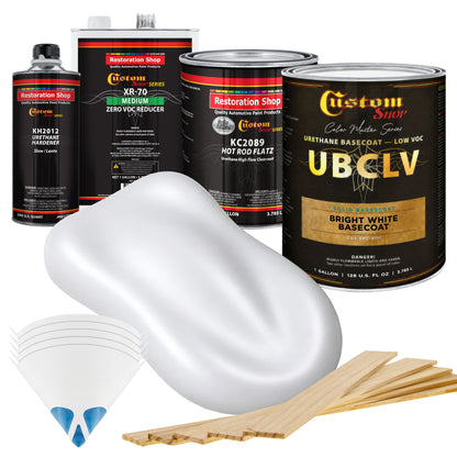 SBC Solid Basecoat - Bright White Basecoat- Gallon Matte Kit