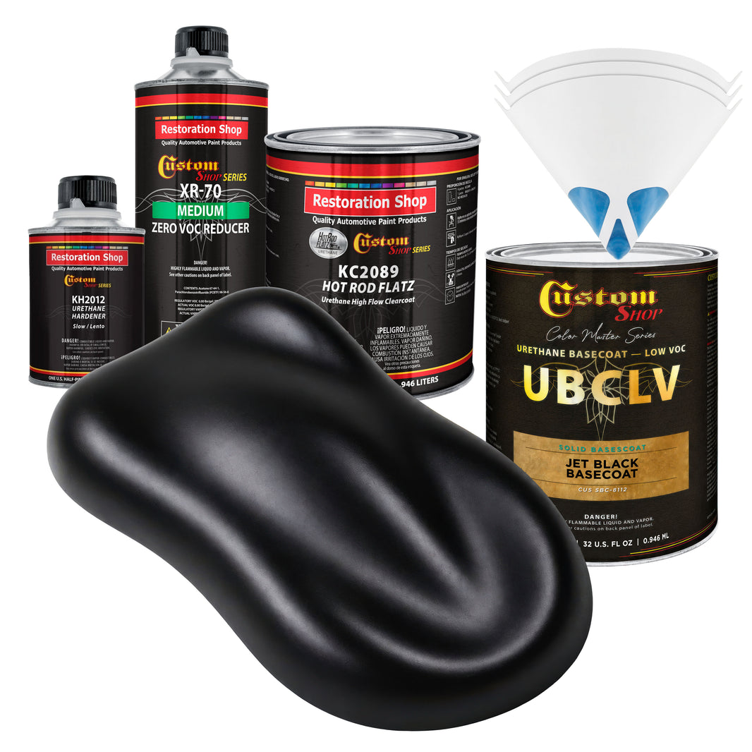 SBC Solid Basecoat - Jet Black Basecoat- Quart Matte Kit