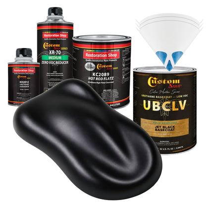 SBC Solid Basecoat - Jet Black Basecoat- Quart Matte Kit