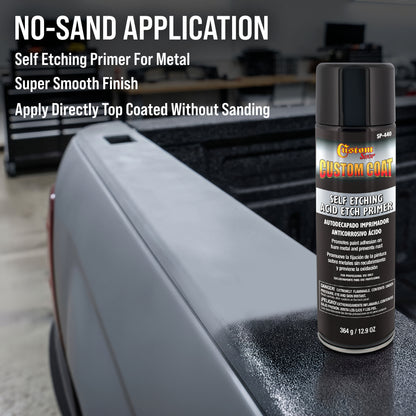 Self Etching Primer Spray (6 Pack) - 12.9oz Gray Acid Etch Primer for Metal, Aluminum & Stainless Steel - Fast Drying Automotive Etching Primers, Pre