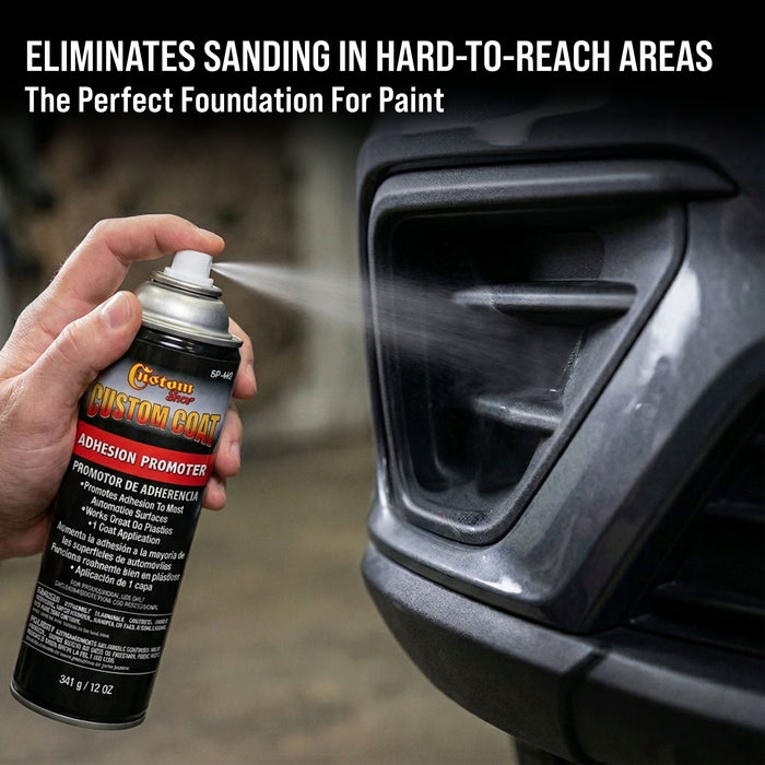 Adhesion Promoter 12oz Spray (3 Pack) - Superior Bonding Adhesion Promoter for Plastic, Automotive Surfaces & Truck Bed Liner - Alternative for Hard to Sand Areas - Custom Coat for Bumpers