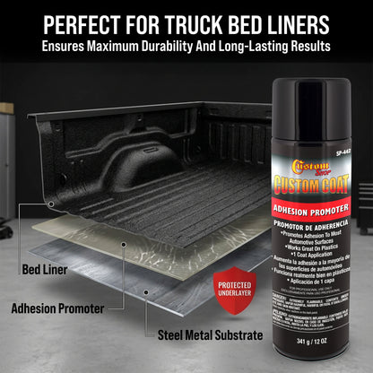 Adhesion Promoter 12oz Spray (3 Pack) - Superior Bonding Adhesion Promoter for Plastic, Automotive Surfaces & Truck Bed Liner - Alternative for Hard