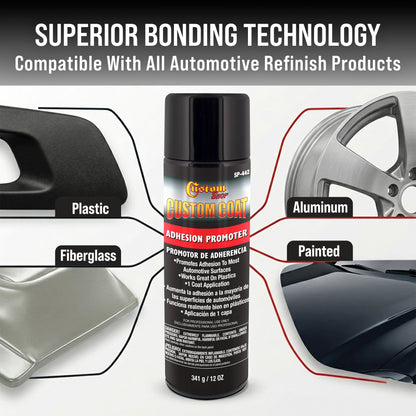 Adhesion Promoter - 12 Ounce Spray Can - Use on Hard to Sand Areas and Before applying Truck Bed Liner (Pack of 6)