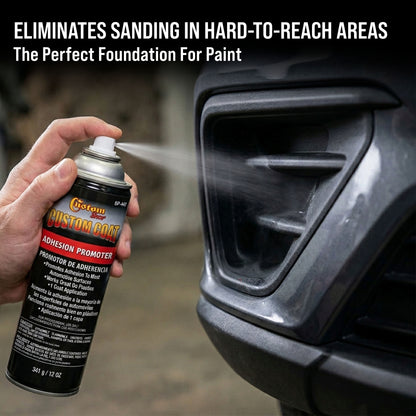 Adhesion Promoter 12oz Spray - Superior Bonding Adhesion Promoter for Plastic, Automotive Surfaces & Truck Bed Liner - Alternative for Hard to Sand