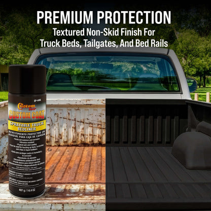 Sprayable Bedliner for Truck Beds & Touch-Ups (3 Pack) - 14.4oz Aerosol Can, Durable, Bed Liner - Spray on Bed Liner, Black Textured Coating