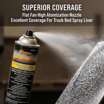 Sprayable Bedliner for Truck Beds & Touch-Ups - 14.4oz Aerosol Can, Durable, Bed Liner - Spray on Bed Liner, Black Textured Coating