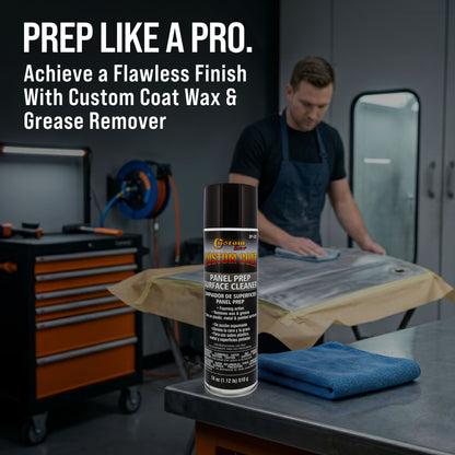 Panel Prep Surface Cleaner & Degreaser (3 Pack) - 18oz Spray Can - Powerful Wax and Grease Remover for Auto Body Paint Prep - Removes Residue Before