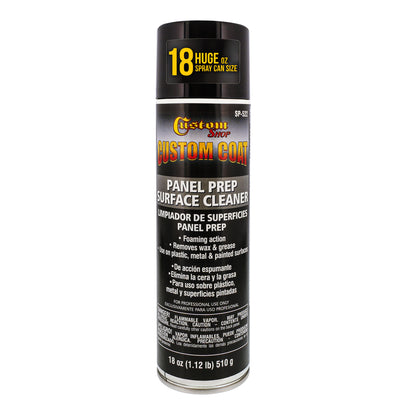 Panel Prep Surface Cleaner & Degreaser - 18oz Spray Can - Powerful Wax and Grease Remover for Auto Body Paint Prep - Removes Residue Before Painting