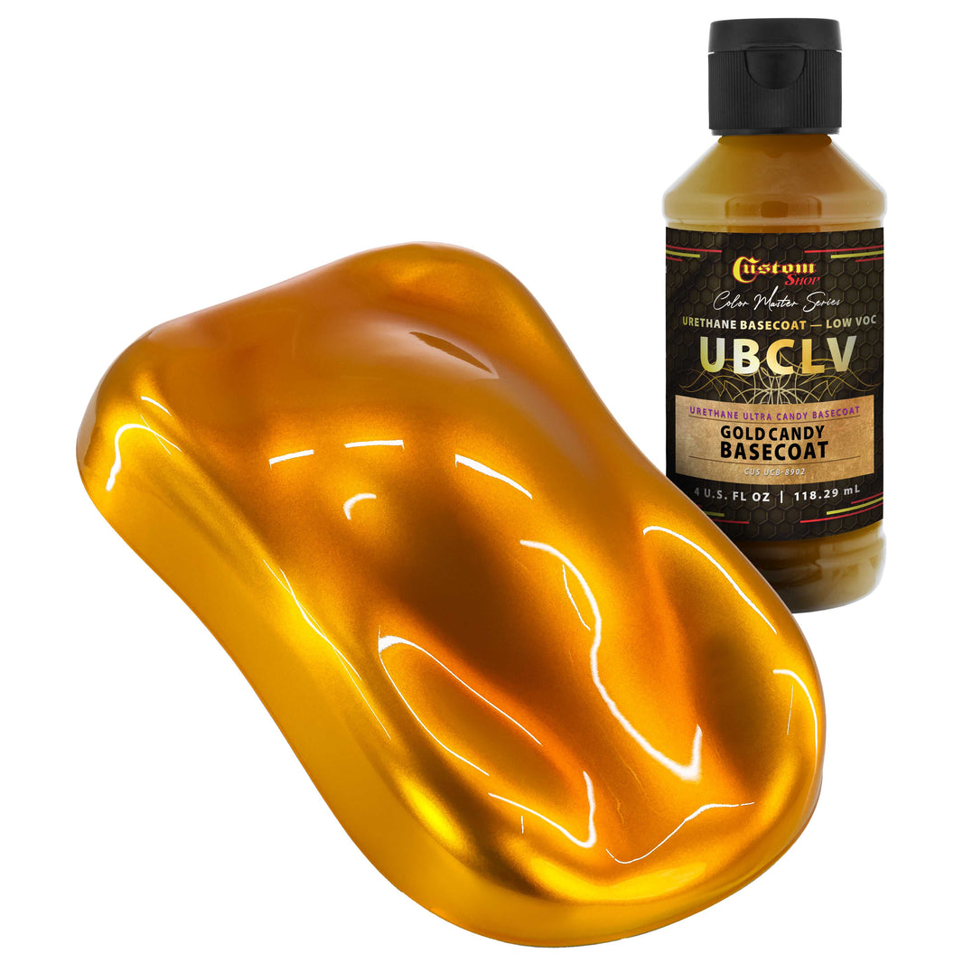 UCB Urethane Ultra Candy Basecoat - Gold Candy Basecoat - 4-Ounce Ready to Spray Bottle