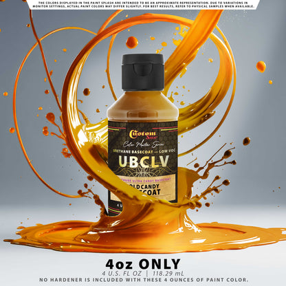 UCB Urethane Ultra Candy Basecoat - Gold Candy Basecoat - 4-Ounce Ready to Spray Bottle