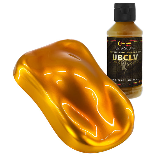 Custom Shop UCB Urethane Ultra Candy Basecoat - Gold Candy Basecoat - 4-Ounce Ready to Spray Bottle