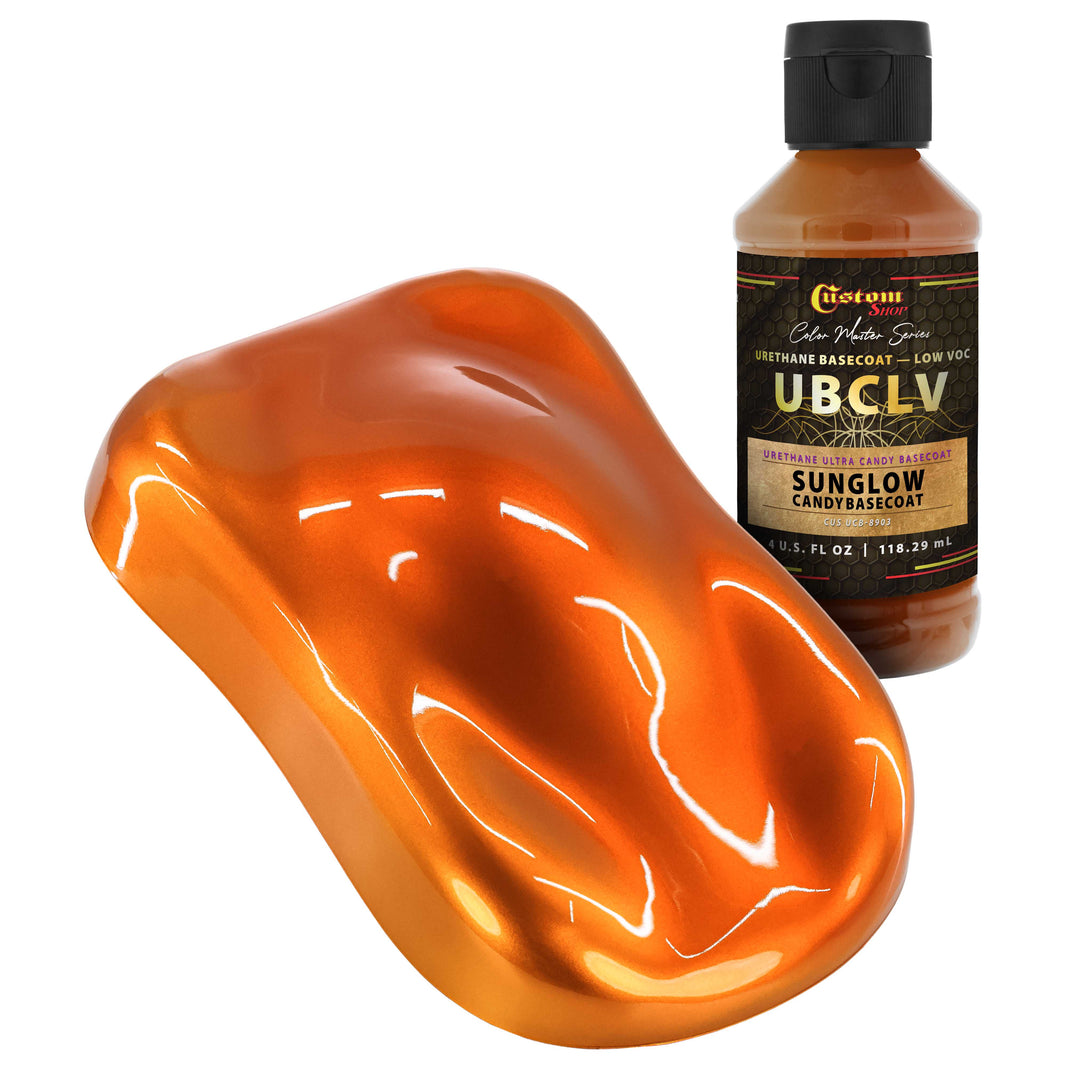 UCB Urethane Ultra Candy Basecoat - Sunglow Candy Basecoat - 4-Ounce Ready to Spray Bottle