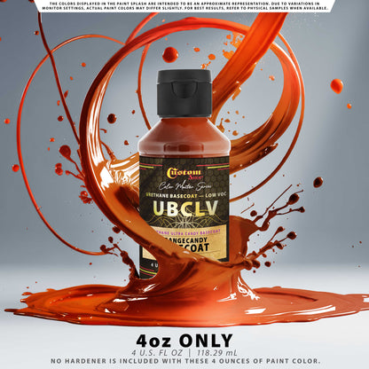 UCB Urethane Ultra Candy Basecoat - Orange Candy Basecoat - 4-Ounce Ready to Spray Bottle