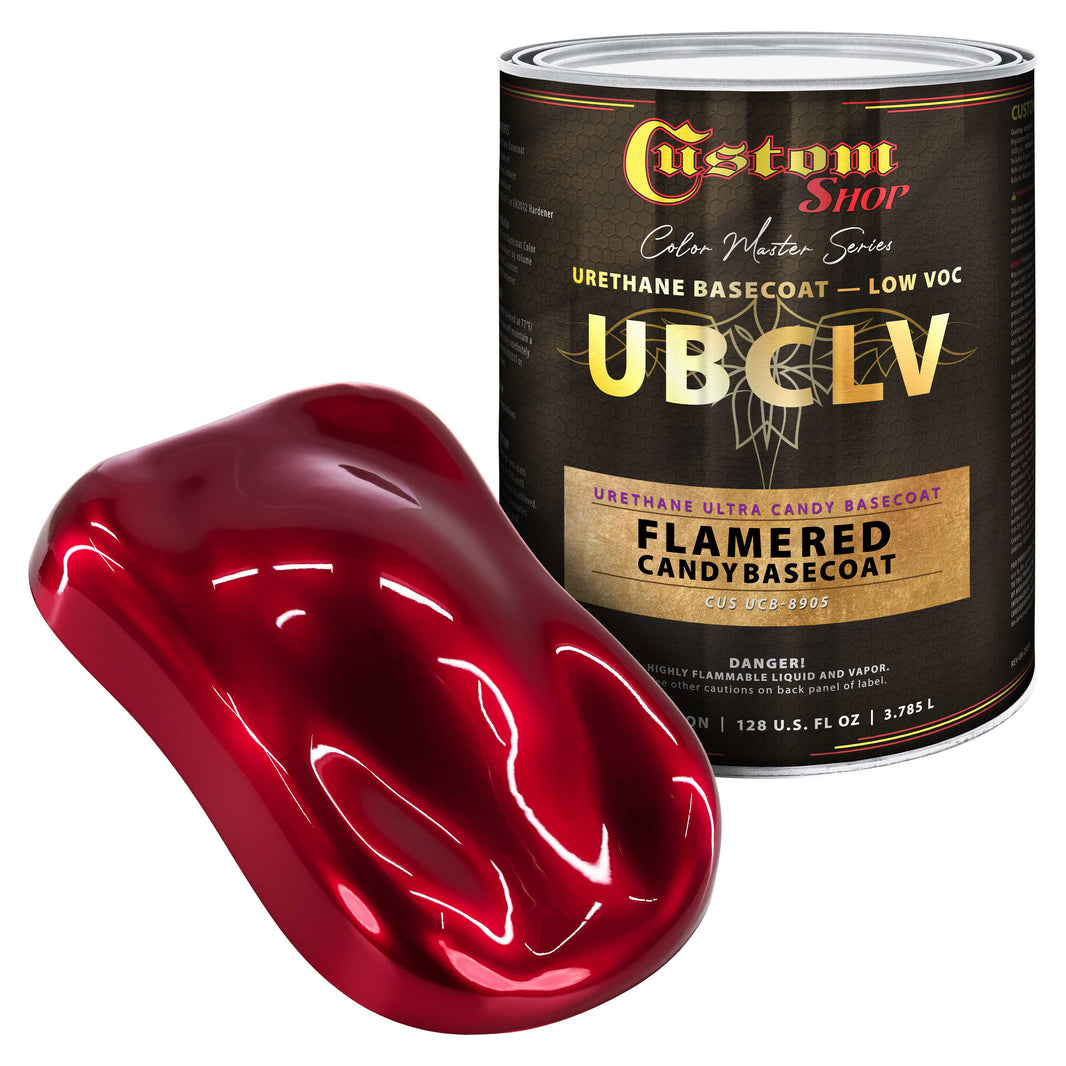 UCB Urethane Ultra Candy Basecoat - Flame Red Candy Basecoat- Gallon