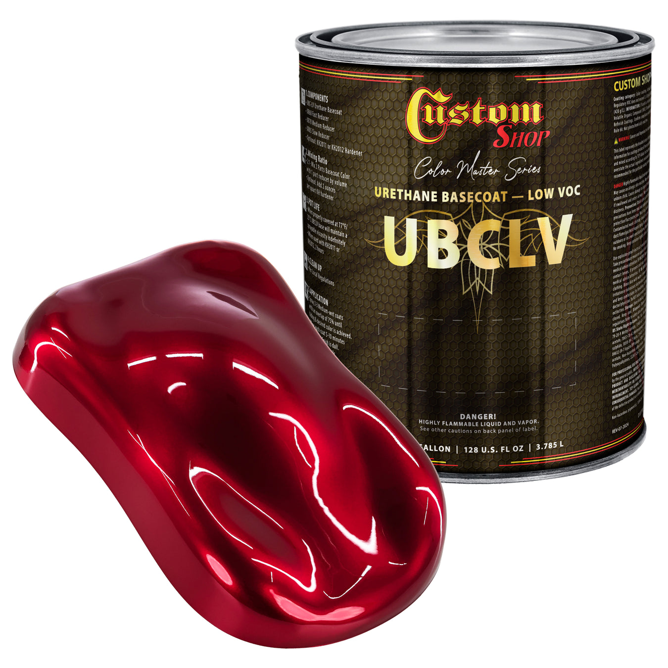UCB Urethane Ultra Candy Basecoat - Flame Red Candy Basecoat