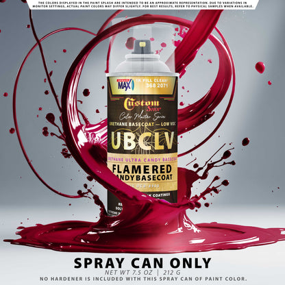 UCB Urethane Ultra Candy Basecoat - Flame Red Candy Basecoat- Spray Can