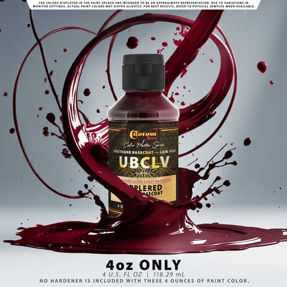 UCB Urethane Ultra Candy Basecoat - Apple Red Candy Basecoat - 4-Ounce Ready to Spray Bottle