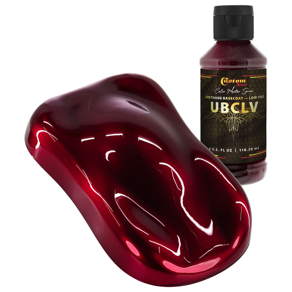 Custom Shop UCB Urethane Ultra Candy Basecoat - Apple Red Candy Basecoat- 4-Ounce Bottle